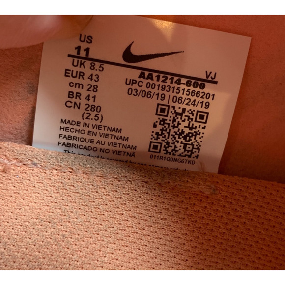 Nike Air Zoom Fearless FK 2 Pink/White Flyknit Women's Sz 11 Sneakers AA1214-600 - Picture 7 of 8